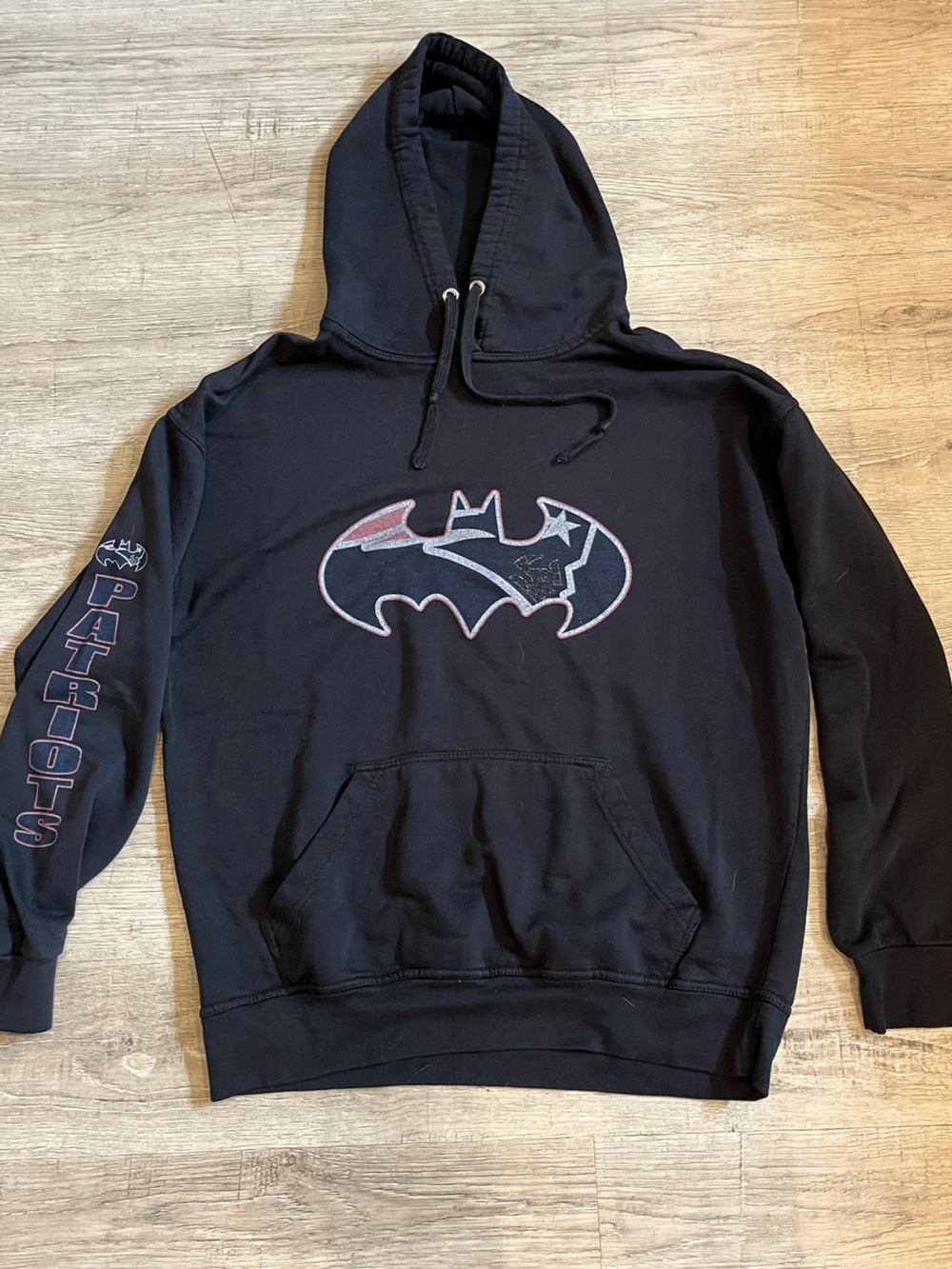 Black Patriots Batman Graphic Hoodie Sweatshirt Large